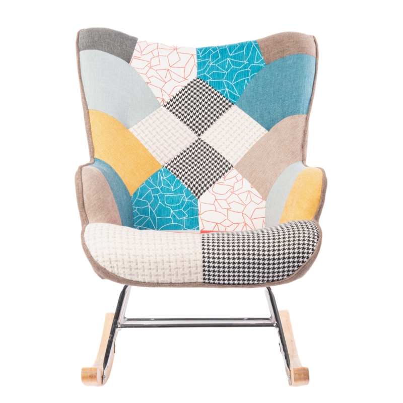 Home leisure sofa chair fabric rocking chair cheap price