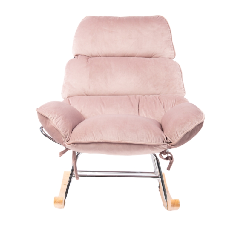 Modern luxury style metal single leisure chair with armest