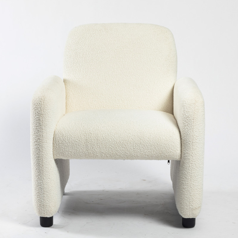 Nordic Teddy Living Room Chair Wool Fabric Luxury Single Seater Sofa Accent Lounge Chairs Lazy Armchair