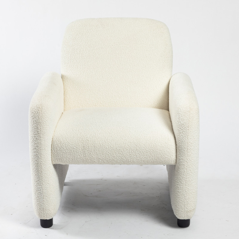 Occasional Accent Armchair Furniture Modern Luxury Nordic Teddy Single Sofa White Boucle Chair For Living Room