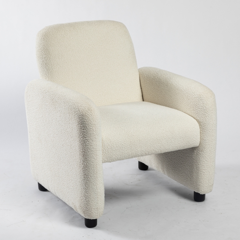 Classic white leisure chair living room sectional sofa home furniture single chair high quality designer arm leisure chair