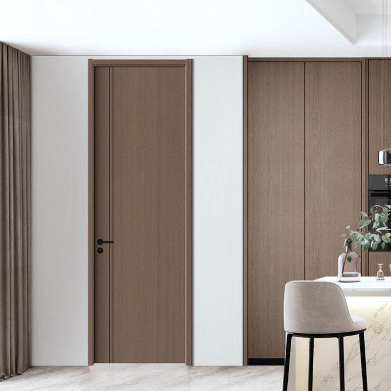 Wholesale Waterproof Soundproof New Design Full WPC PVC Toilet Doors For Houses